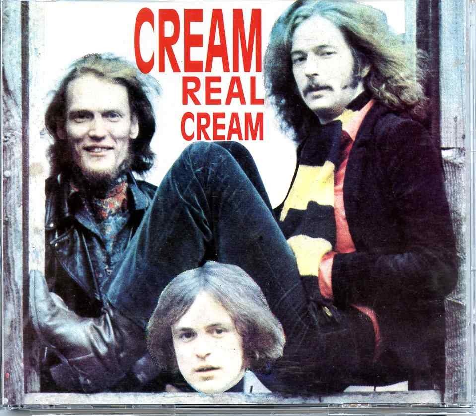 Eric Clapton – Real Cream ( 2 CD SET ) ( CREAM Live at Detroit Grande Ballroom, USA, October 1967 ) front cover Eric Clapton - Real Cream ( 2 CD SET ) ( CREAM Live at Detroit Grande Ballroom, USA, October 1967 ) front cover