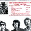 Eric Clapton - Real Cream ( 2 CD SET ) ( CREAM Live at Detroit Grande Ballroom, USA, October 1967 )