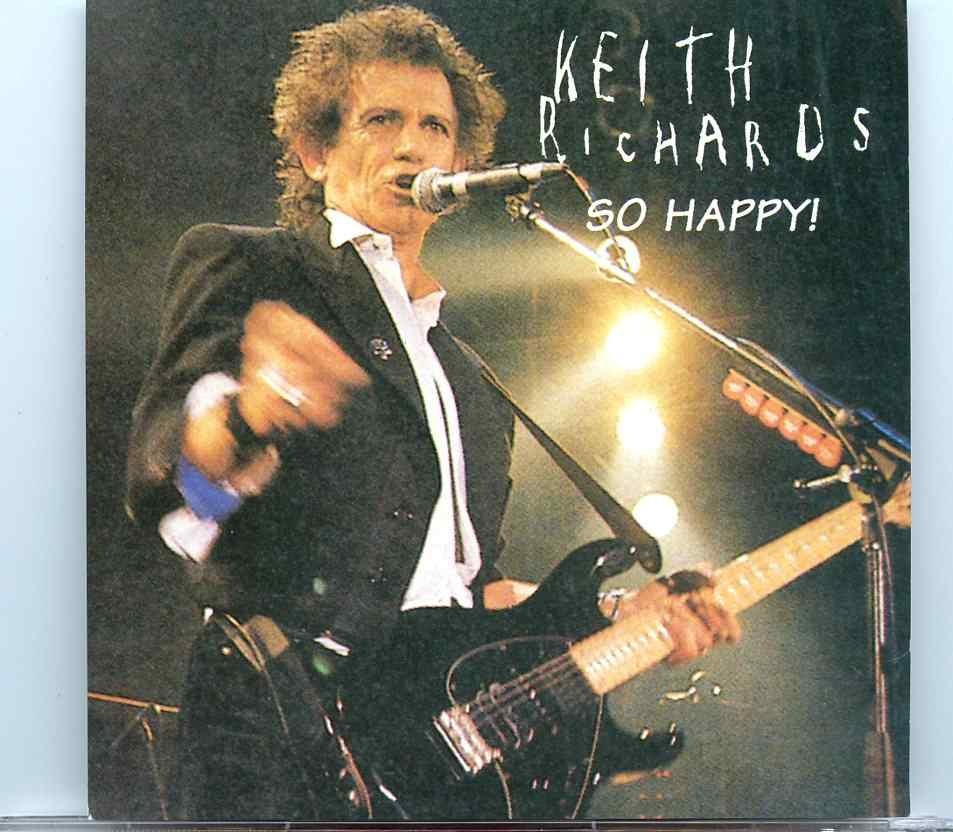 Rolling Stones – So Happy ( Keith Richards live during the European Tour, December 1992 ) front cover Rolling Stones - So Happy ( Keith Richards live during the European Tour, December 1992 ) front cover
