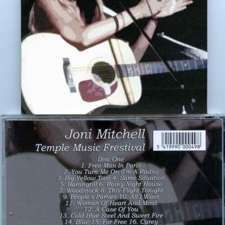 Joni Mitchell - Temple Music Festival ( 2 CD SET ) ( Ambler, Pennsylvania, USA, August 22nd, 1974 )
