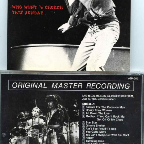 Rolling Stones - Who Went to Church This Sunday ( 2 CD Set ) ( Vinyl Gang ) ( Inglewood Forum, July 13th, 1975 Complete Show )