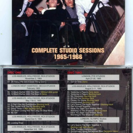 Rolling Stones - Complete Studio Sessions 1965 - 1966 ( 2 CD SET ) ( MAYFLOWER ) (Soundboard Studio Outtakes )