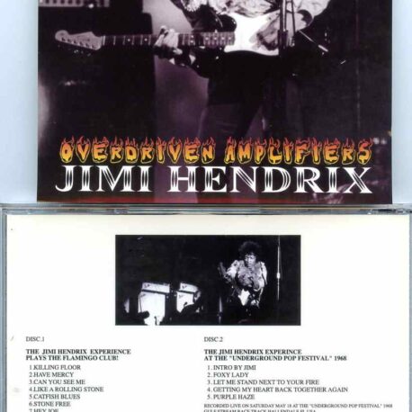 Jimi Hendrix - Overdriven Amplifiers ( 2 CD SET ) ( Flamingo Club, London &Palacesport, Bologna & Hallandale, Florida )