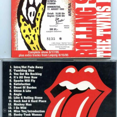 Rolling Stones - Twins in Berlin ( 2 CD SET ) ( Berlin, Olympia Stadium, Germany,August 17th, 1995 )