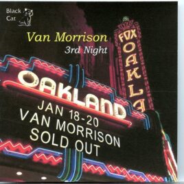 Van Morrison - Fox Theather 3rd Night ( 2 CD SET ) ( Fox Theater, Oakland, CA, January 20th, 2016 ) front cover