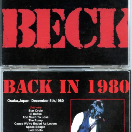 Jeff Beck - Back in 1980 ( 2 CD SET ) ( Osaka, Japan, December 5tth, 1980 )