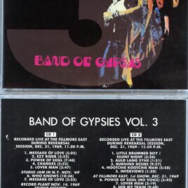 Jimi Hendrix – Band Of Gypsies Vol. 3 ( 2 CD SET ) ( Fillmore East During Rehearsal Session, December 31st, 1969 – 11 and 12 pm )