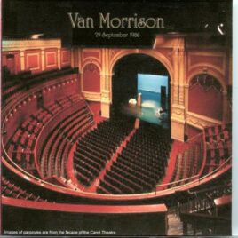 Van Morrison - Carre Theatre ( Amsterdam, September, 29th, 1986 ) front cover