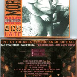 Van Morrison – GAMH San Francisco Great American Music Hall ( San Francisco, California, December 29th, 1983 )