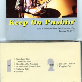 Allman Brothers – Keep on Pushin´ ( 2 CD SET ) ( Fillmore West San Francisco, CA, January 28th, 1971 )