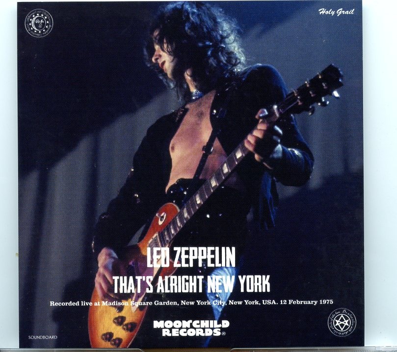 Led Zeppelin – That´s ALright New York ( 3 CD SET ) ( Madison Square Garden, New York, February 12th, 1975 ) front cover Led Zeppelin - That´s ALright New York ( 3 CD SET ) ( Madison Square Garden, New York, February 12th, 1975 ) front cover