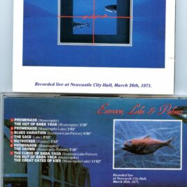 EMERSON LAKE AND PALMER – Live at Newcastle City Hall, March 26th, 1971 ( 1 CD )( DV More Records )