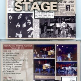 LED ZEPPELIN – On Stage Brisbane ( 2 CD SET ) ( Wendy )( Festival Hall, Brisbane, Australia, February 29th, 1972 )
