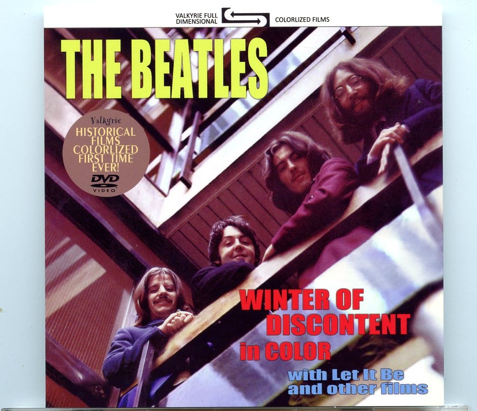THE BEATLES – WINTER OF DISCONTENT IN COLOR ( 2 DVD ) ( VALKYRIE ) front cover THE BEATLES - WINTER OF DISCONTENT IN COLOR ( 2 DVD ) ( VALKYRIE ) front cover