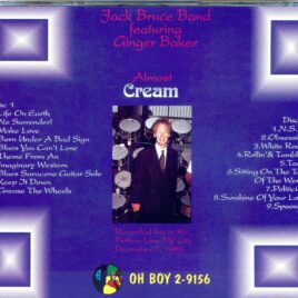 JACK BRUCE BAND – Almost Cream ( 2 CD SET ) ( Oh Boy Records ) ( Live at the Bottom Line, New York, USA, December 7th, 1989 )