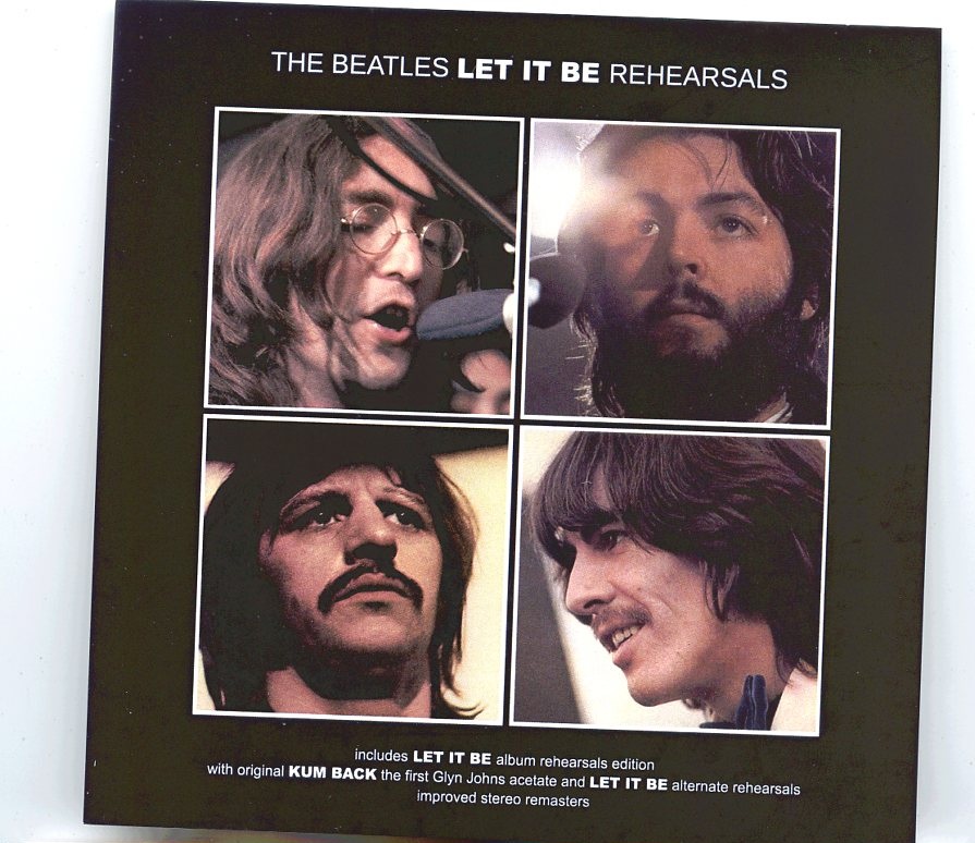 THE BEATLES – Let It Be Rehearsals ( 2 CD SET ) ( 2021 GOLDIES ) front cover THE BEATLES - Let It Be Rehearsals ( 2 CD SET ) ( 2021 GOLDIES ) front cover