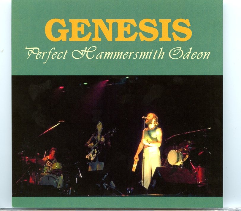 GENESIS – Perfect Hammersmith Odeon ( 2 CD SET )( Highland ) ( Hammersmith Odeon, London, UK, June 10th, 1976 ) front cover GENESIS - Perfect Hammersmith Odeon ( 2 CD SET )( Highland ) ( Hammersmith Odeon, London, UK, June 10th, 1976 ) front cover