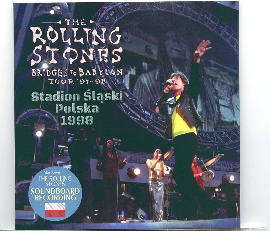ROLLING STONES – Stadion Slaski Polska 1998 ( 2 cd set ) ( MAYFLOWER ) ( Stadion Slaski, Chorzow, Poland, August 14th, 1998 ) front cover ROLLING STONES - Stadion Slaski Polska 1998 ( 2 cd set ) ( MAYFLOWER ) ( Stadion Slaski, Chorzow, Poland, August 14th, 1998 ) front cover