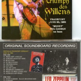 LED ZEPPELIN – Triumph Des Willens ( 2 cd set ) ( Wendy ) ( Festhalle, Frankfurt, Germany, June 30th , 1980 )