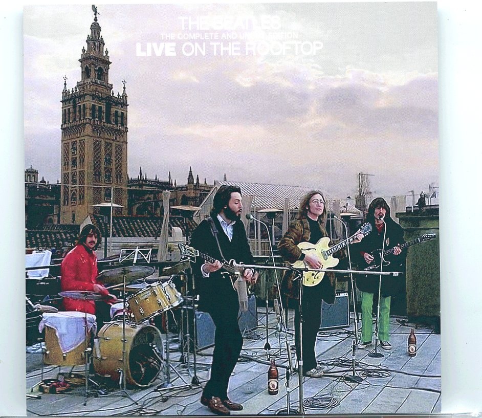 THE BEATLES – Live On The Rooftop Complete And Uncut Edition ( 1 CD – 1 DVD ) ( 2022 GOLDIES ) front cover THE BEATLES - Live On The Rooftop Complete And Uncut Edition ( 1 CD - 1 DVD ) ( 2022 GOLDIES ) front cover