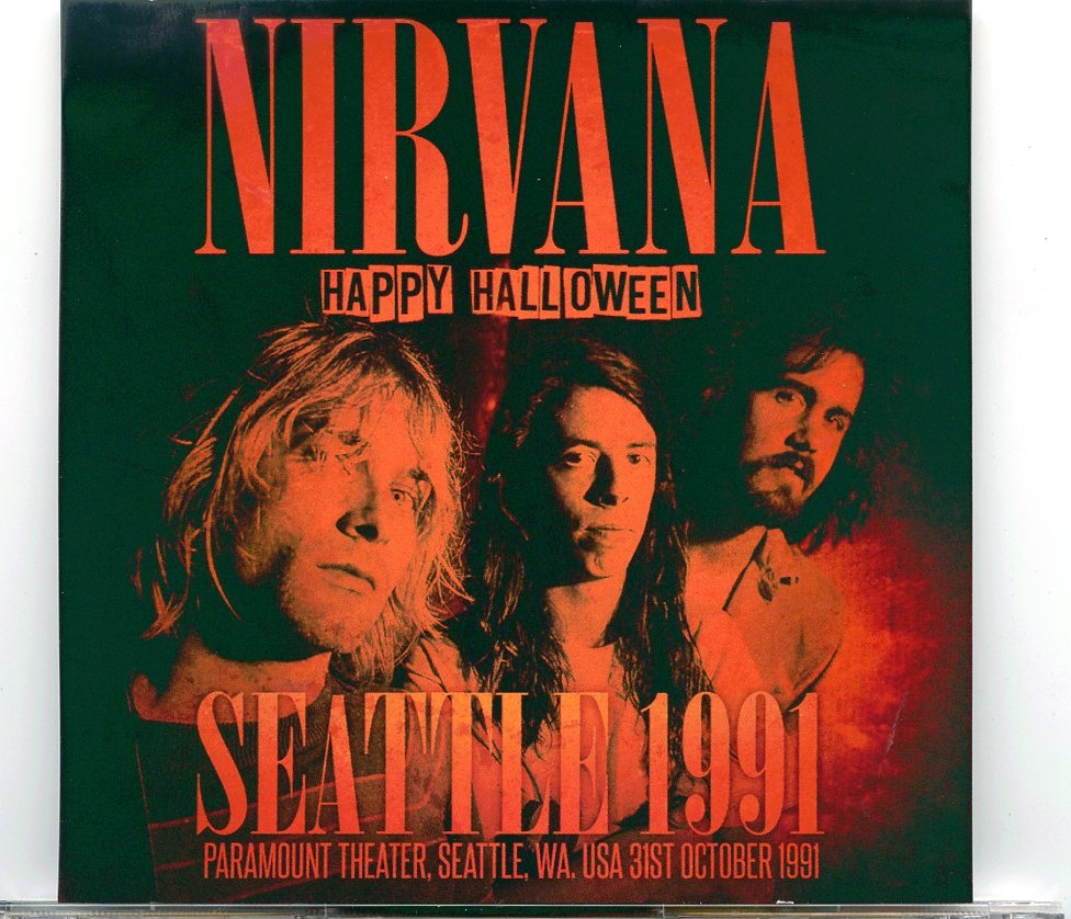 NIRVANA – Happy Halloween ( ZODIAC Records ) ( Paramount Theater, Seattle, WA, October 31st, 1991 ) front cover NIRVANA - Happy Halloween ( ZODIAC Records ) ( Paramount Theater, Seattle, WA, October 31st, 1991 ) front cover