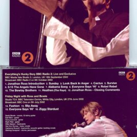 DAVID  BOWIE – BBC 2002 ( 1 CD ) ( BBC Maida Vale Studio 3, London, UK, September 18th, 2002 )