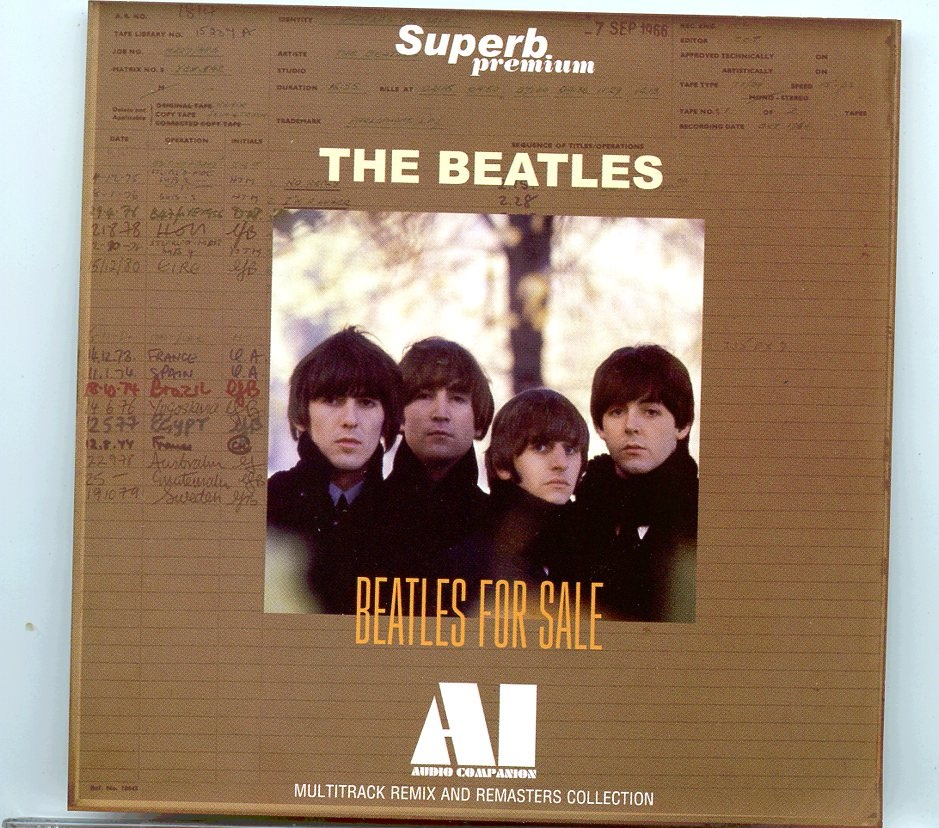 THE BEATLES – Beatles For Sale Audio Companion Multitrack Remix And Remaster ( 2 CD SET ) ( 2022 Superb Premium ) front cover THE BEATLES - Beatles For Sale Audio Companion Multitrack Remix And Remaster ( 2 CD SET ) ( 2022 Superb Premium ) front cover