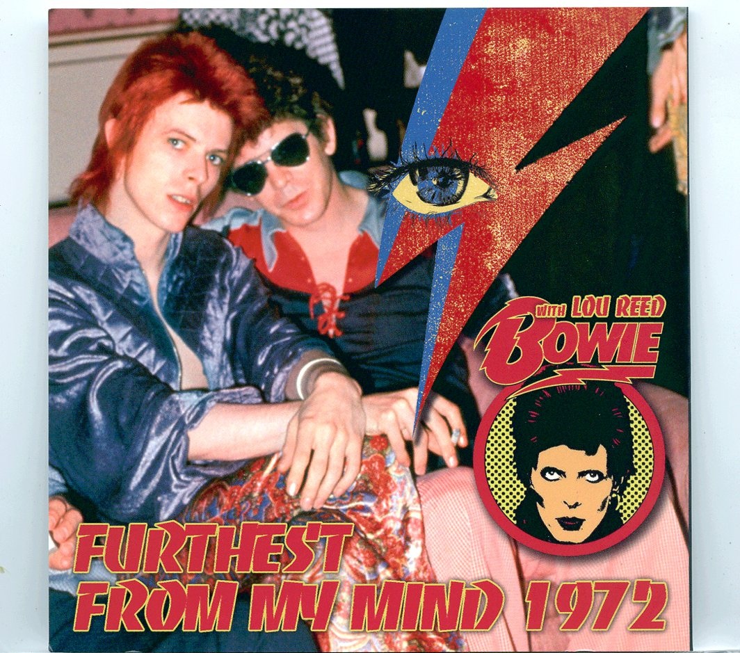 DAVID BOWIE – Furthest from My Mind with Lou Reed ( 1 CD ) ( HELDEN )( Live in Cleveland, Ohio, USA, November 25th, 1972 ) front cover DAVID BOWIE - Furthest from My Mind with Lou Reed ( 1 CD ) ( HELDEN )( Live in Cleveland, Ohio, USA, November 25th, 1972 ) front cover