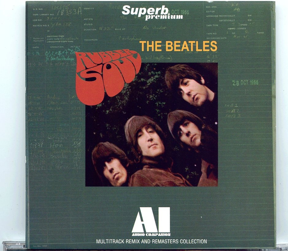 THE BEATLES – Rubber Soul Audio Companion Multitrack Remix And Remaster ( 2 CD SET ) ( 2022 Superb Premium ) front cover THE BEATLES - Rubber Soul Audio Companion Multitrack Remix And Remaster ( 2 CD SET ) ( 2022 Superb Premium ) front cover