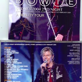 DAVID BOWIE – SYdney 2004 2nd Night ( 2 CD SET ) ( WARDOUR ) ( Sydney Entertainment Centre, Sydney, Australia, Feb 21st, 2004 )
