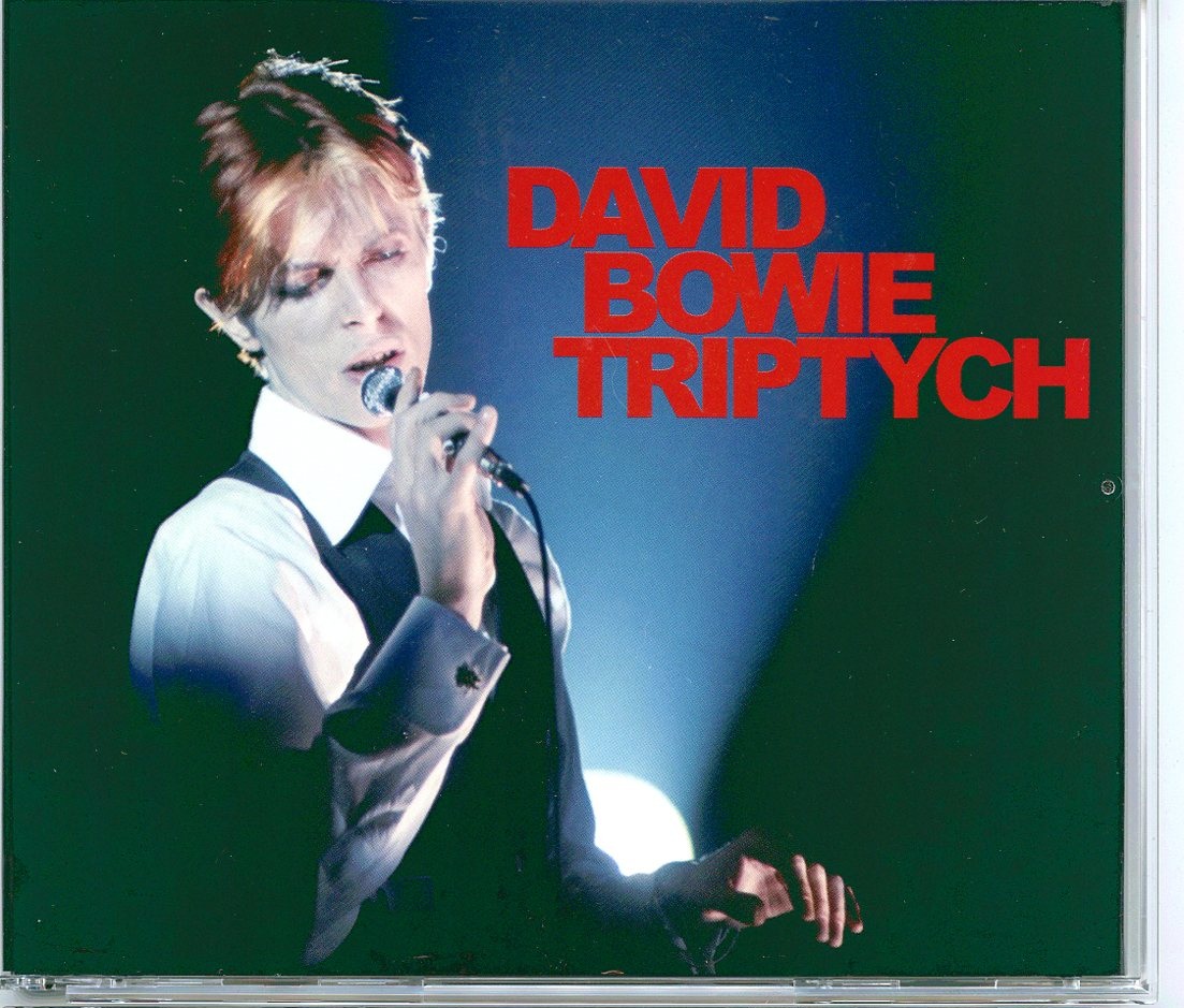 DAVID BOWIE – Triptych ( 2 CD – 1 DVD SET )( HELDEN ) ( Live in Boston, Vancouver, and Los Angeles, 1976 ) front cover DAVID BOWIE - Triptych ( 2 CD - 1 DVD SET )( HELDEN ) ( Live in Boston, Vancouver, and Los Angeles, 1976 ) front cover