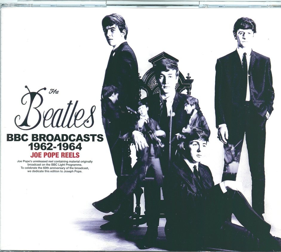The Beatles – BBC Broadcasts 1962-1964 Joe Pope Reels ( 3 CD SET ) ( 2022 Remastered Version ) front cover The Beatles - BBC Broadcasts 1962-1964 Joe Pope Reels ( 3 CD SET ) ( 2022 Remastered Version ) front cover
