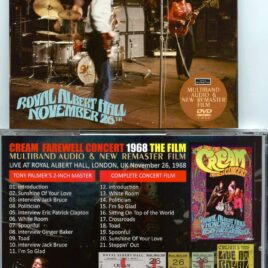 Eric Clapton – Farewell Concert 1968 The Film ( DVD ) ( CREAM at Royal Albert Hall, London, UK, Nov 26th, 1968 ) ( 1 DVD ) ( Multiband PADDINGTON )