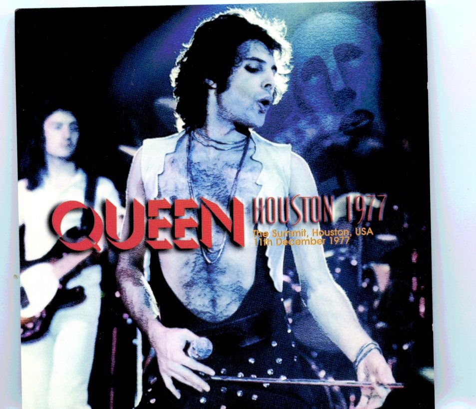 Queen – Houston 1977 ( 2 CD SET ) ( Live at the Summit, Houston, USA, December 11th, 1977 ) front cover Queen - Houston 1977 ( 2 CD SET ) ( Live at the Summit, Houston, USA, December 11th, 1977 ) front cover