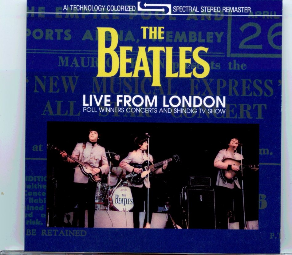 The Beatles – Live From London Stereo Remaster ( 1 CD & 1 DVD ) ( 2022 GOLDIES ) front cover The Beatles - Live From London Stereo Remaster ( 1 CD & 1 DVD ) ( 2022 GOLDIES ) front cover