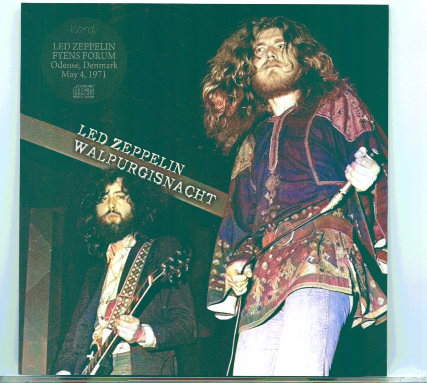 Led Zeppelin – Walpurgisnacht ( 2 CD SET ) ( Wendy ) ( Fyens Forum, Odense, Denmark, May 4, 1971 ) front cover Led Zeppelin - Walpurgisnacht ( 2 CD SET ) ( Wendy ) ( Fyens Forum, Odense, Denmark, May 4, 1971 ) front cover