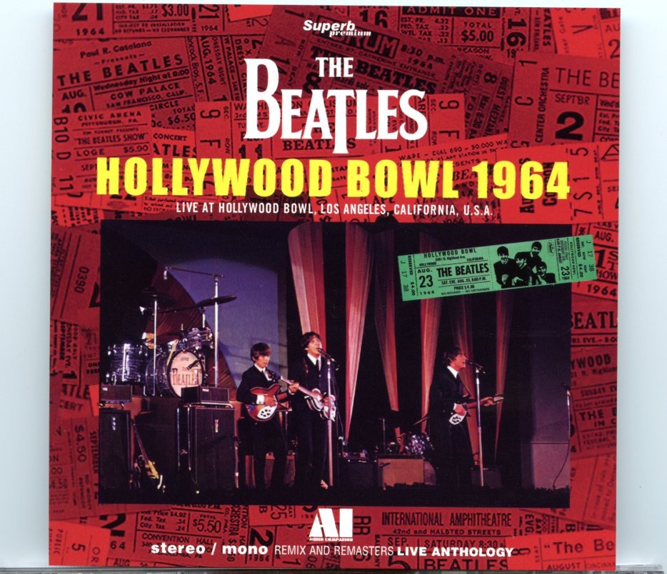 The Beatles – Hollywood Bowl 1964 ( 2023 Superb Premium ) ( 1 CD ) ( Remix & Remasters Live Anthology ) front cover The Beatles - Hollywood Bowl 1964 ( 2023 Superb Premium ) ( 1 CD ) ( Remix & Remasters Live Anthology ) front cover
