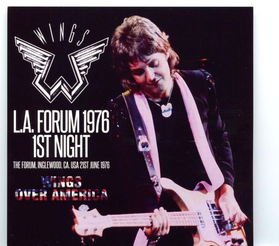 Paul McCartney – L.A. Forum 1976 1st Night ( 2 CD SET ) ( The Forum, Inglewood, CA, USA, June 21st, 1976 ) front cover Paul McCartney - L.A. Forum 1976 1st Night ( 2 CD SET ) ( The Forum, Inglewood, CA, USA, June 21st, 1976 ) front cover