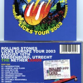 The Rolling Stone – Licks Tour Europe 2003 Utrecht ( 2 CD SET ) ( WINDMILL ) ( Vredenburg, Utrecht, Netherlands, Aug 16th, 2003 )