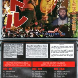 Led Zeppelin – Seattle 1972 ( 4 CD SET ) ( Wendy ) ( Seattle Center Coliseum , Seattle , WA , USA , June 18th & 19th, 1972 )