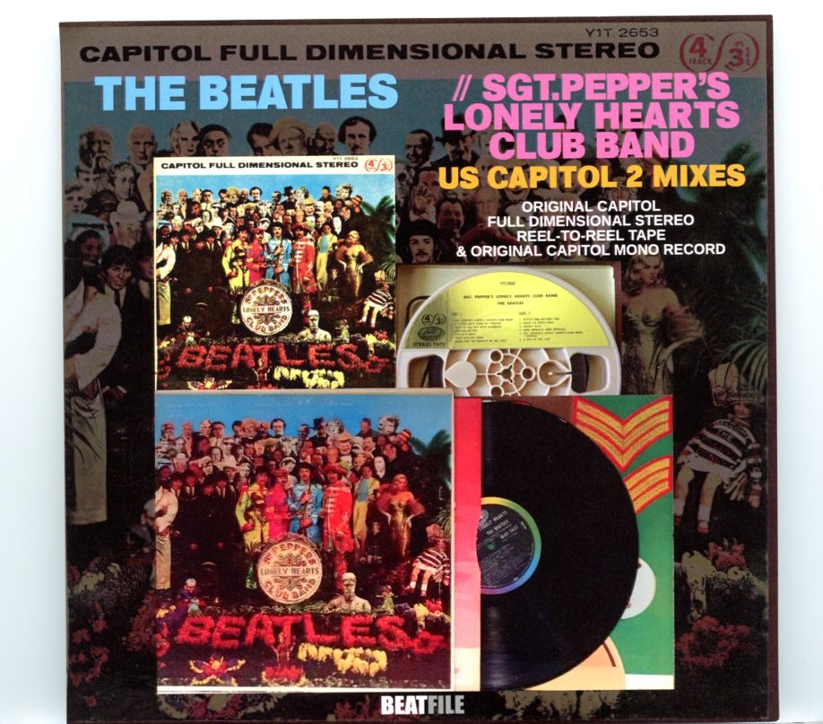 The Beatles – Sgt. Pepper’s Lonely Hearts Club Band US CAPITOL / 2 MIXES ( 1 CD ) (2023 BEATFILE ) front cover The Beatles - Sgt. Pepper's Lonely Hearts Club Band US CAPITOL / 2 MIXES ( 1 CD ) (2023 BEATFILE ) front cover