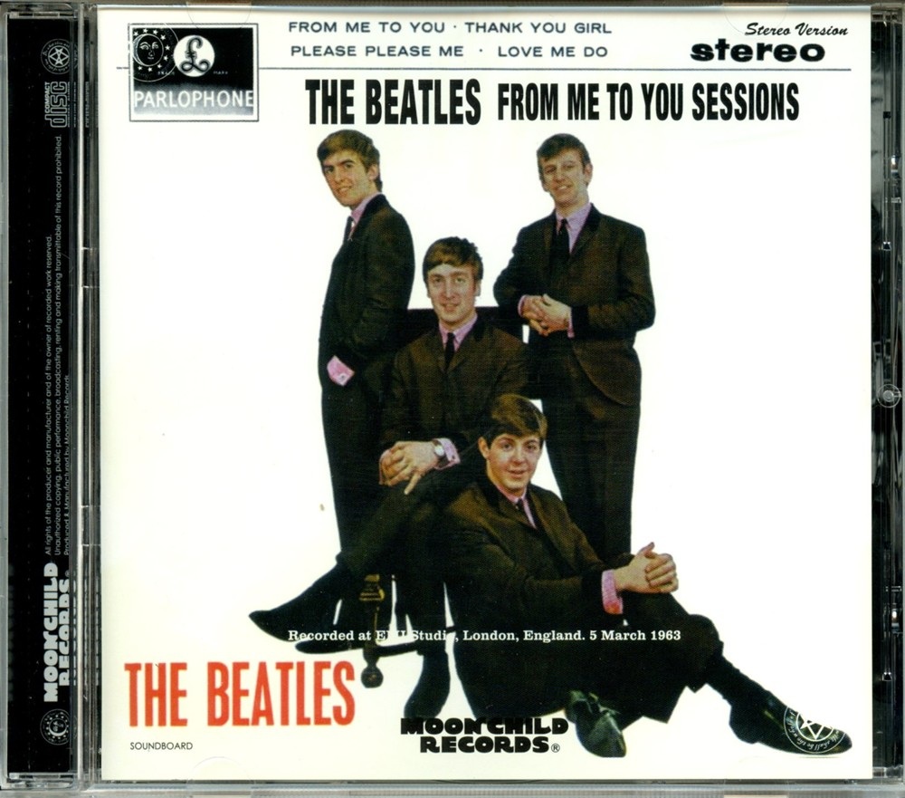 The Beatles – From me to you Sessions – Recorded at EMI Studio London England 5 March 1963 (1 CD) front cover The Beatles - From me to you Sessions - Recorded at EMI Studio London England 5 March 1963 (1 CD) front cover