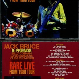 Jack Bruce – Rare Live From 1980 Tour ( 3 CD SET ) ( Breakdown ) ( With Billy Cobaham in Massachusetts, March 24th, & Michigan, December 3rd, 1980 )