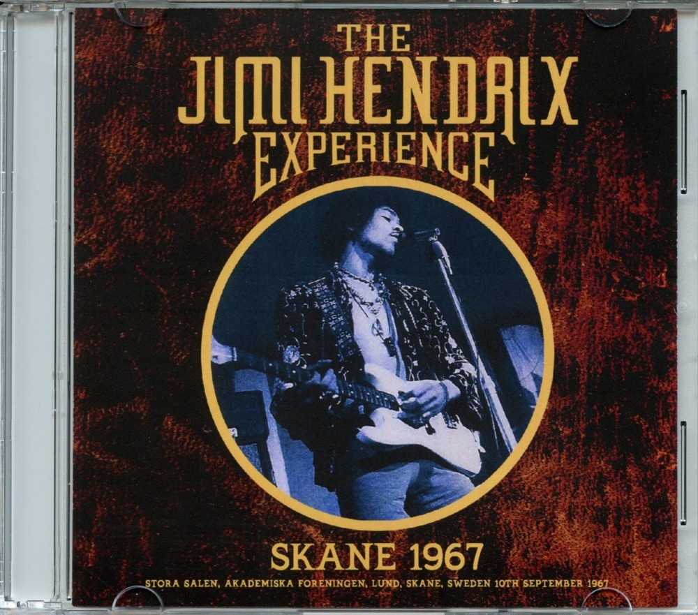 Jimi Hendrix – Skane 1967 ( Live at Stora Salen Akademiska Foreningen, Lund, Skane, Sweden, September 10th, 1967 ) front cover Jimi Hendrix - Skane 1967 ( Live at Stora Salen Akademiska Foreningen, Lund, Skane, Sweden, September 10th, 1967 ) front cover