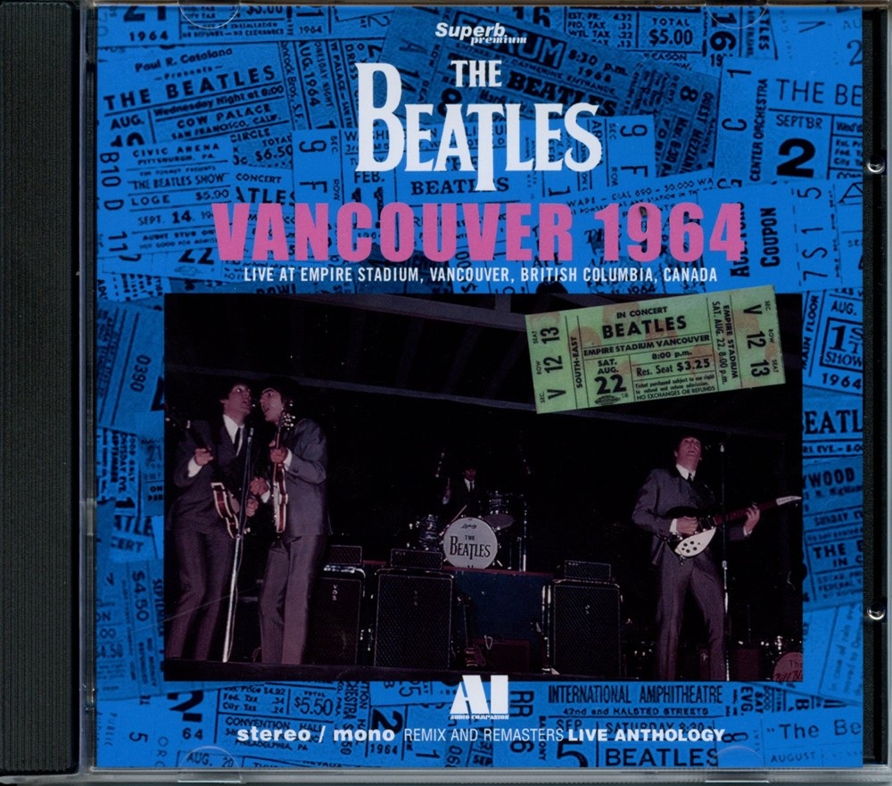 The Beatles – Vancouver 1964 – Live at empiere Stadium Vancouver British Columbia Canada 08/22/19664 (1 CD) (Superb) front cover The Beatles - Vancouver 1964 - Live at empiere Stadium Vancouver British Columbia Canada 08/22/19664 (1 CD) (Superb) front cover