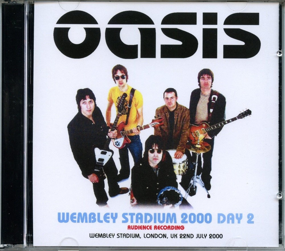 Oasis – Wembley Stadium 2000 Day 2 ( 2 CD ) ( Live at Wembley Stadium, London, UK, July 22nd, 2000 ) front cover Oasis - Wembley Stadium 2000 Day 2 ( 2 CD ) ( Live at Wembley Stadium, London, UK, July 22nd, 2000 ) front cover