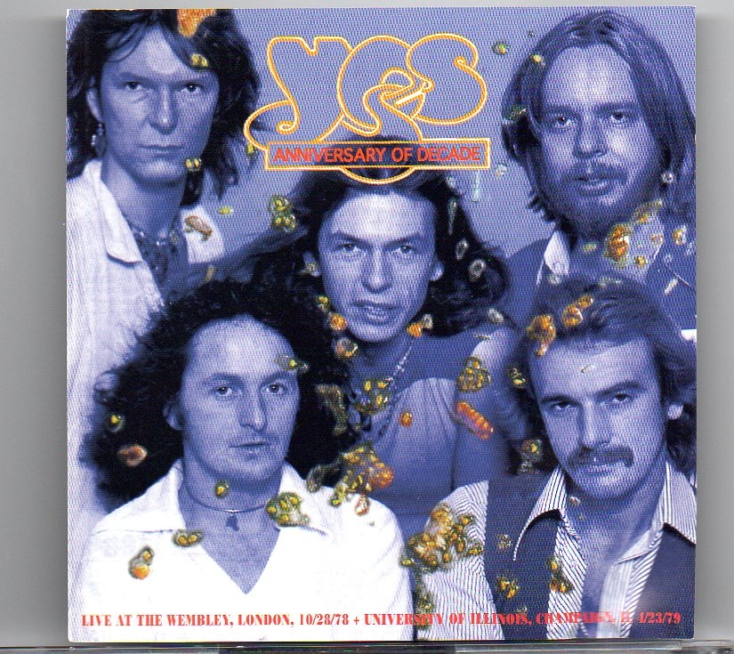 Yes – Anniversary Of Decade ( Highland ) ( 2 CD SET ) ( Wembley , London , UK , October 28th , 1978 plus bonustracks ) front cover Yes - Anniversary Of Decade ( Highland ) ( 2 CD SET ) ( Wembley , London , UK , October 28th , 1978 plus bonustracks ) front cover