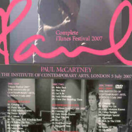Paul McCartney – i Tunes Festival London 2007 ( 2 CD + 1 DVD set ) ( Piccadilly Circus )