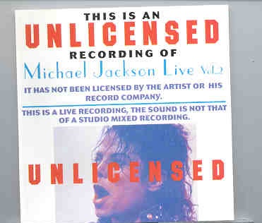 Michael Jackson – Unlicensed Vol. 2 ( European Dangerous Tour 1992 ) front cover Michael Jackson - Unlicensed Vol. 2 ( European Dangerous Tour 1992 ) front cover
