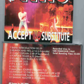 The Who – Accept No Substitute  ( Big Music ) ( Live In San Francisco , CA , USA , 1969 )